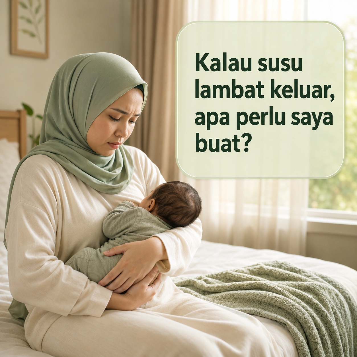 Kalau susu lambat keluar, apa perlu saya buat?